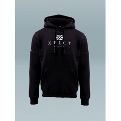 - 21 - XPLCT STUDIOS BRAND HOODIE - BLACK/WHITE